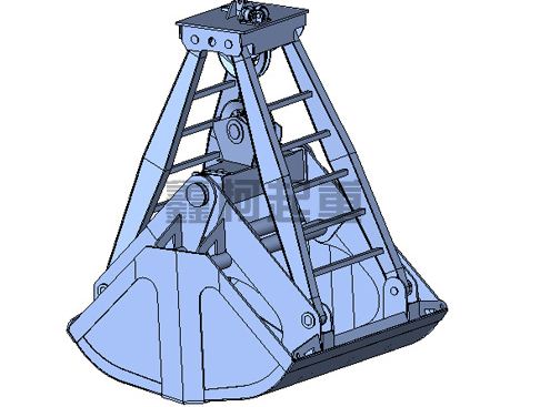 雙繩抓斗在工作時運作的狀況