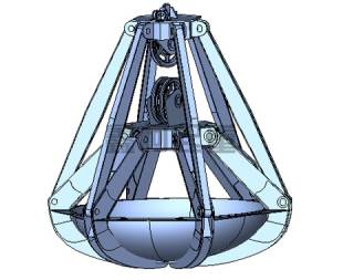 兩索六瓣抓斗怎樣進行拆卸